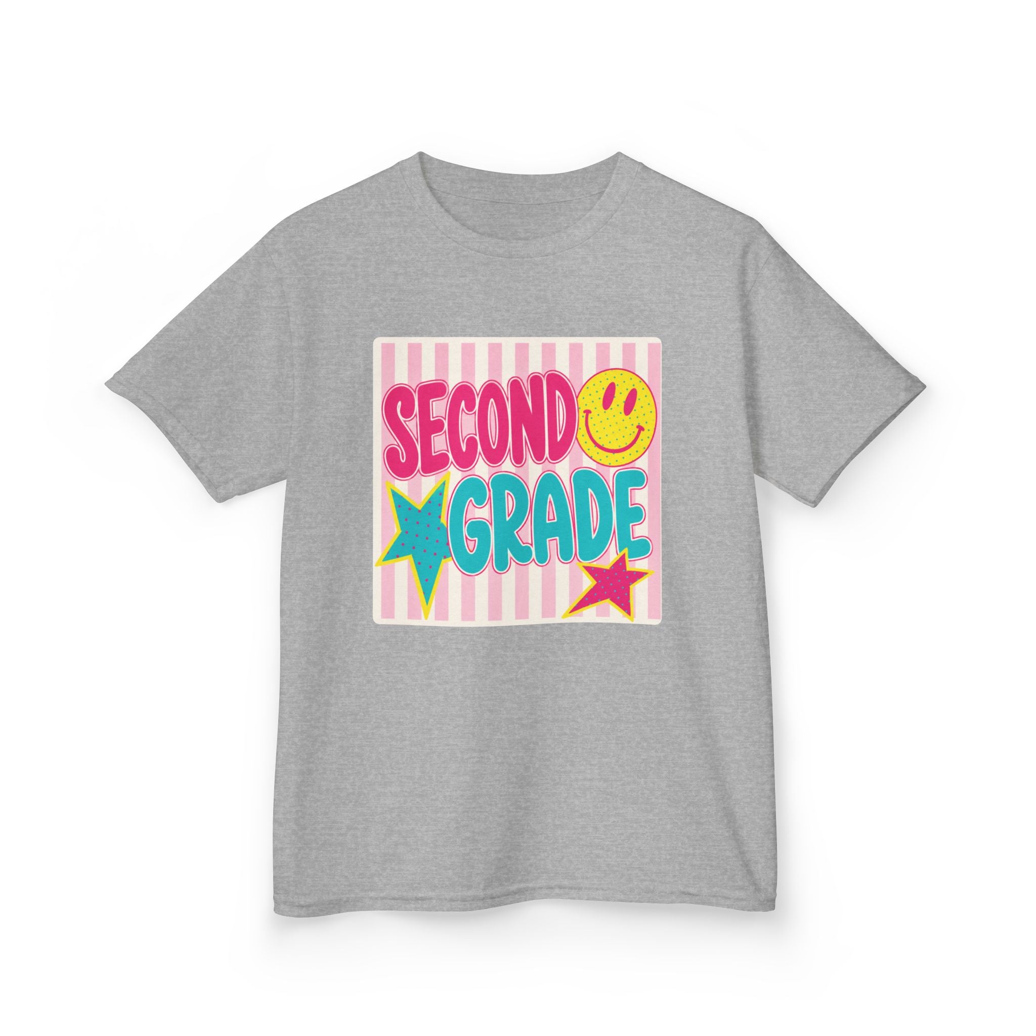 Second Grade Smiley Kids T‑Shirt — Girls