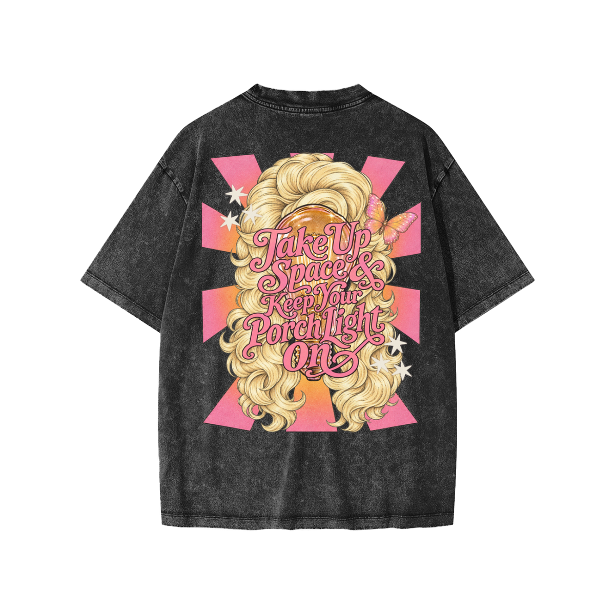 take up space & keep your porch light on - kids tee