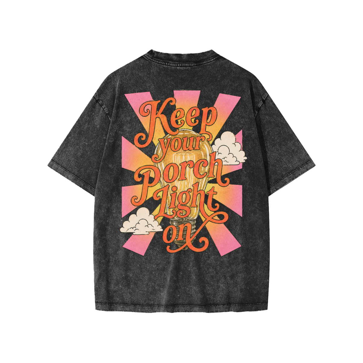 keep your porch light on - kids tee