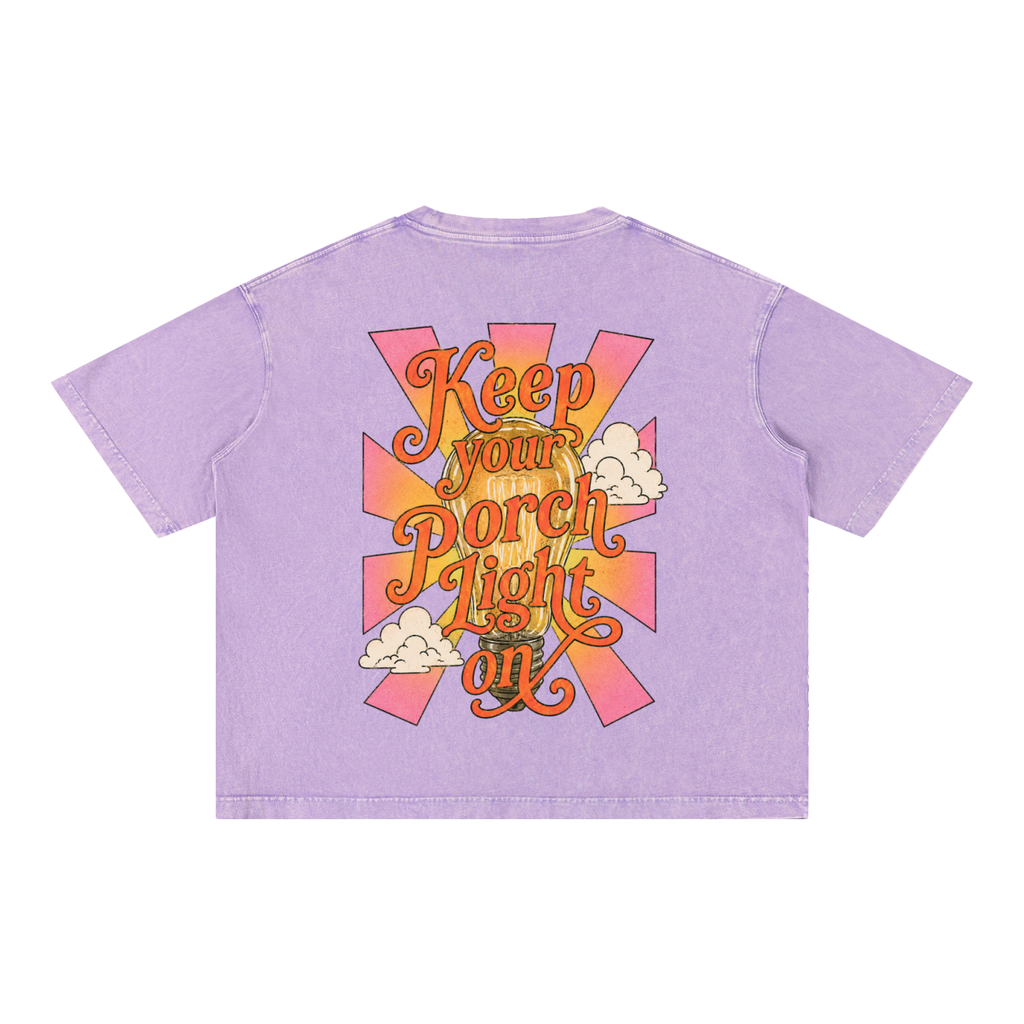 keep your porch light on graphic tee