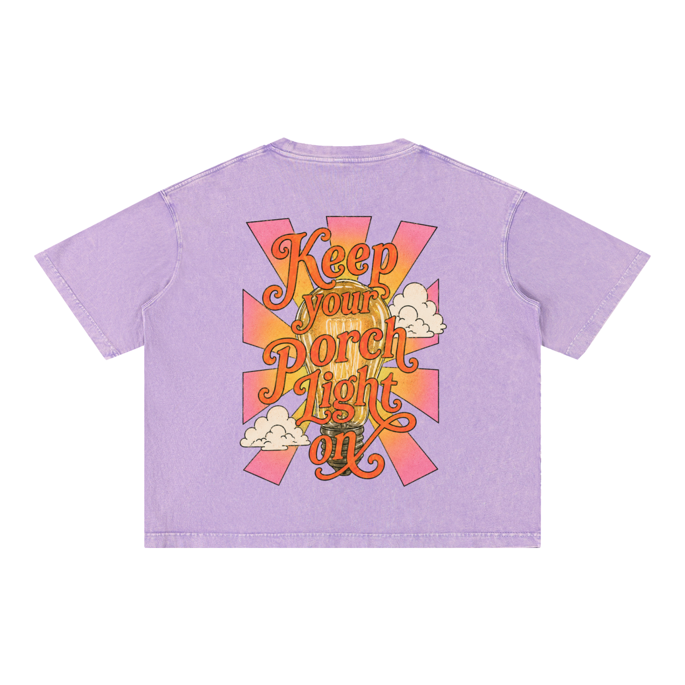 keep your porch light on graphic tee