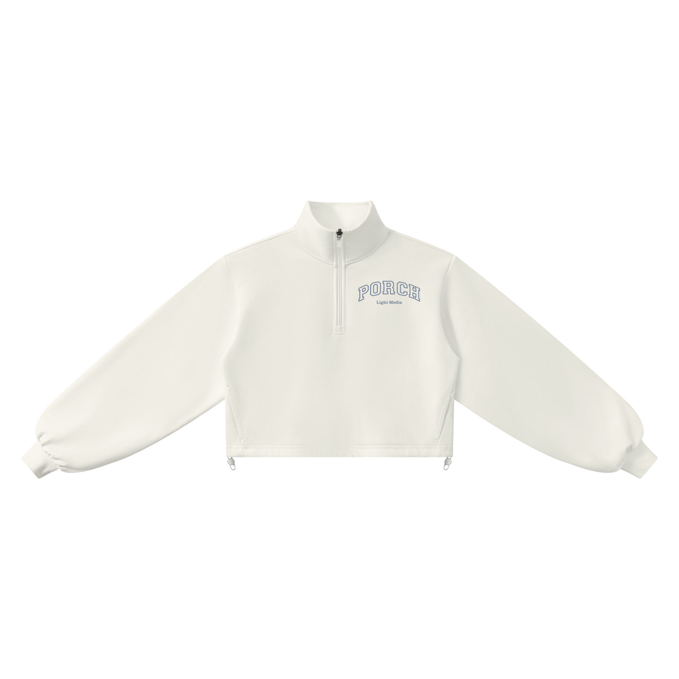 Porch Mockneck Quarter-Zip Sweatshirt - Blue