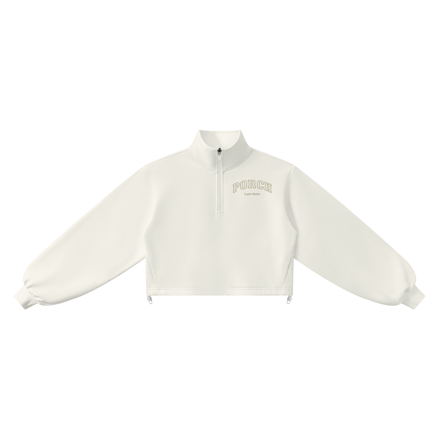 Porch Mockneck Quarter-Zip Sweatshirt - Sage