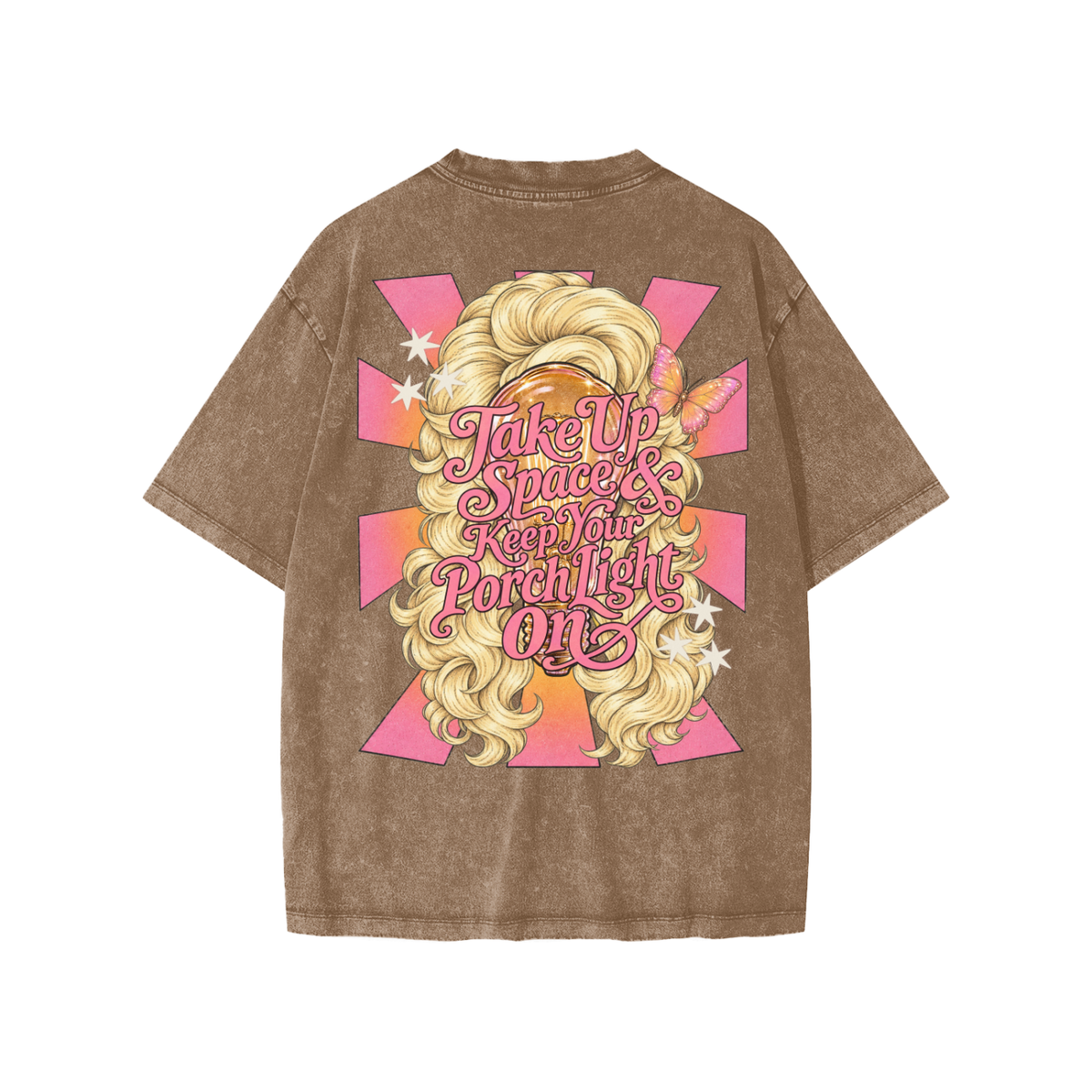 take up space & keep your porch light on - kids tee
