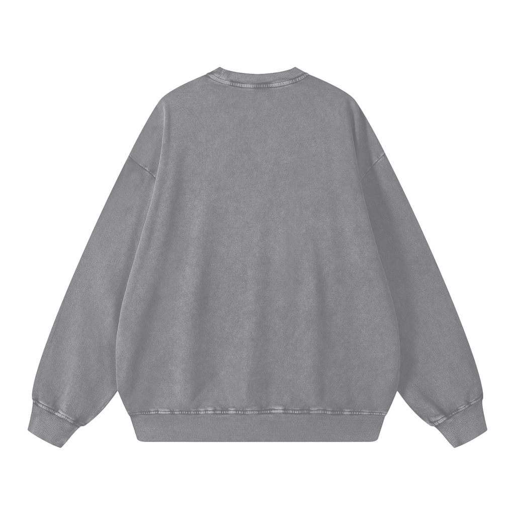 'Got Too Silly' Snow Washed Oversized Sweatshirt