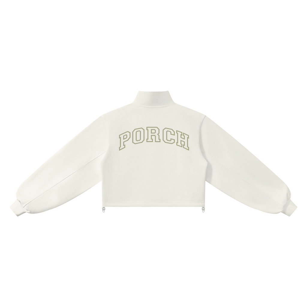 Porch Mockneck Quarter-Zip Sweatshirt - Sage